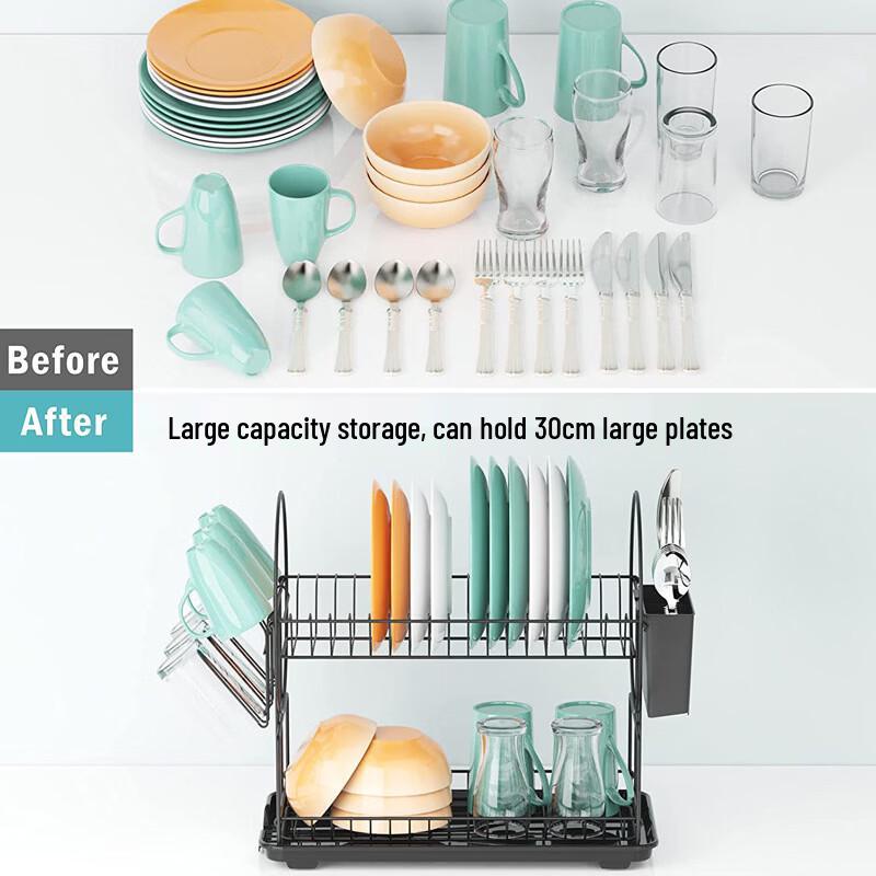 Large Capacity Over-Sink Dish Drying Rack