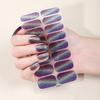 Glitter Nail Polish Strips with File Easy Apply Remove Self Adhesive Women Full Nail Sticker Home Manicure DIY Nail Art Decoration Wrap