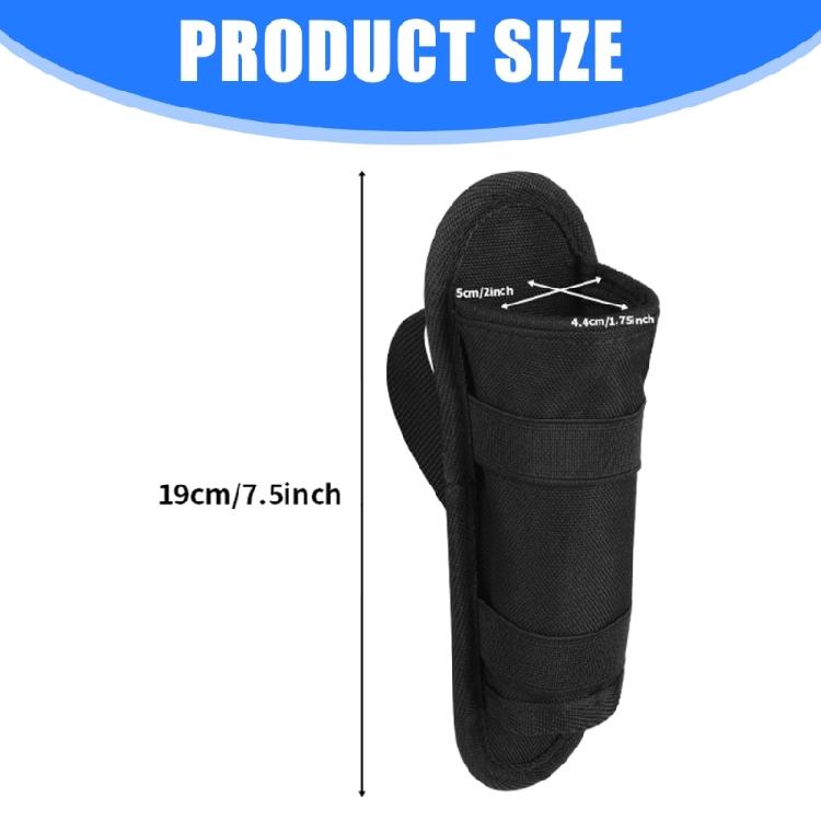 900D Nylon Mic Storage Pouch Microphone Organiser Bag with Broad Nonslip Bands and Shockproof Structure Black