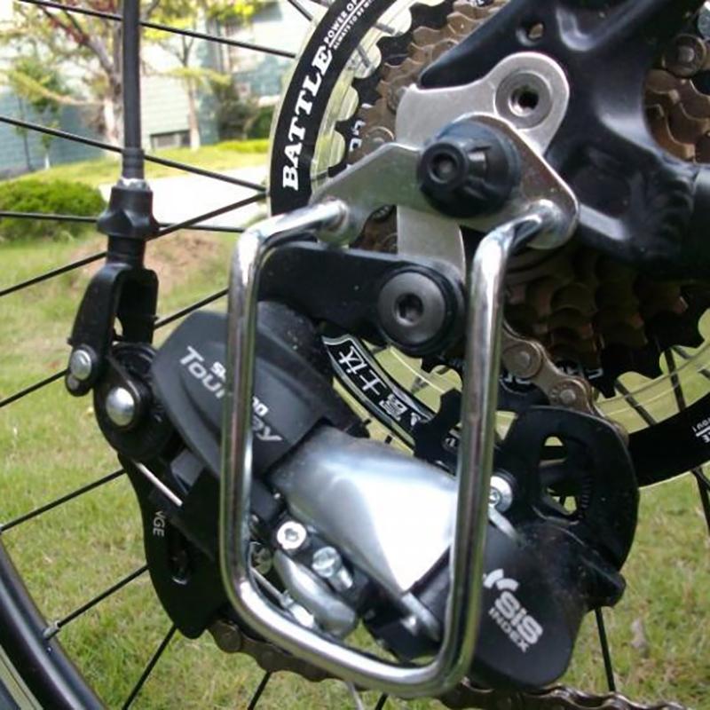 Adjustable Steel Bicycle Rear Gear Derailleur Chain Guard Protector Mountain Road Bike Transmission Protection