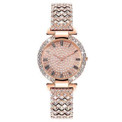 Dámské hodinky Full Diamond Romance Dámské hodinky Hodinky s quartzovým strojkem Hodinky s náramkem