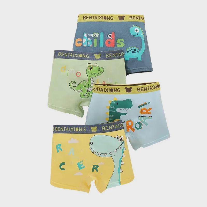 Children's Pure Cotton Boxer Shorts - Antibacterial Underwear for Boys, Kids, and Toddlers