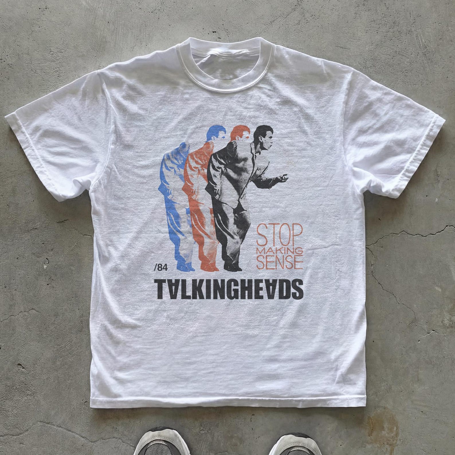 Talking Heads T-Shirt | Stop Making Sense Inspired Graphic Tee | New Wave Music Shirt Vintage Concert Art Tee M