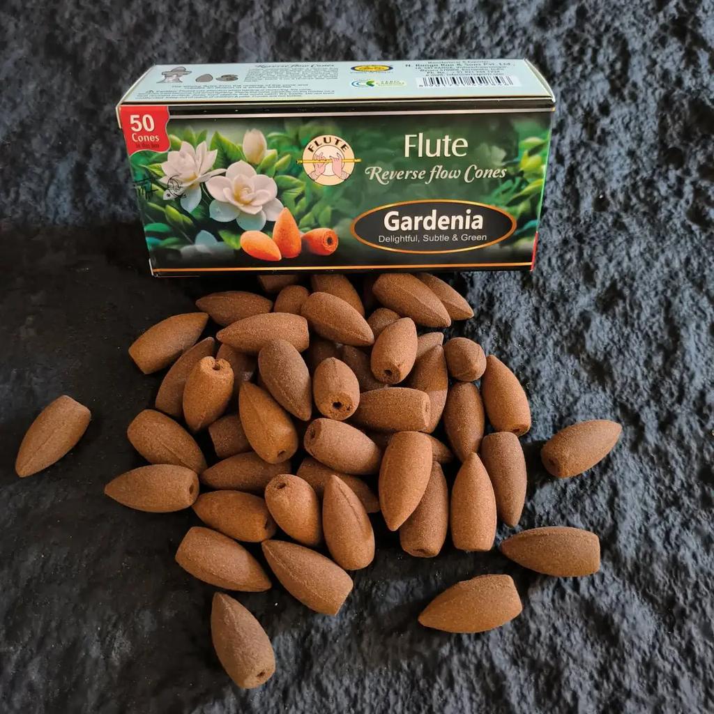 Natural 50pcs/lot Backflow Indian Incense Cones 20 Minutes White Sage Sandalwood Reverse Flow Cones Scents for Home Fragrance