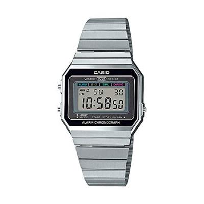 Standard Digital Watch A700W-1A Silver and Black (Parallel Import)