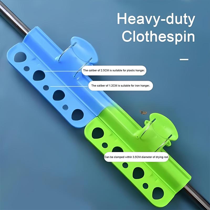 1Pc Plastic Windproof Clamp Clothesline Pole Quilt Drying Clip Outdoor Clothes Hanger Fixed Clamp