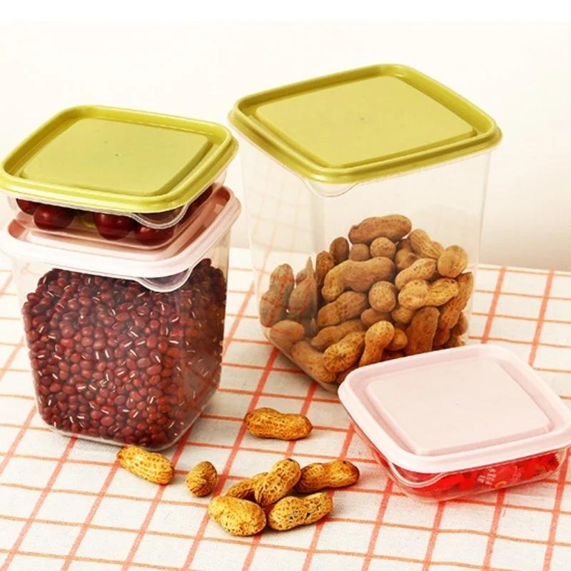 17/pcs Food Storage Box Kitchen Finishing Storage Sealed Box Refrigerator Storage Box