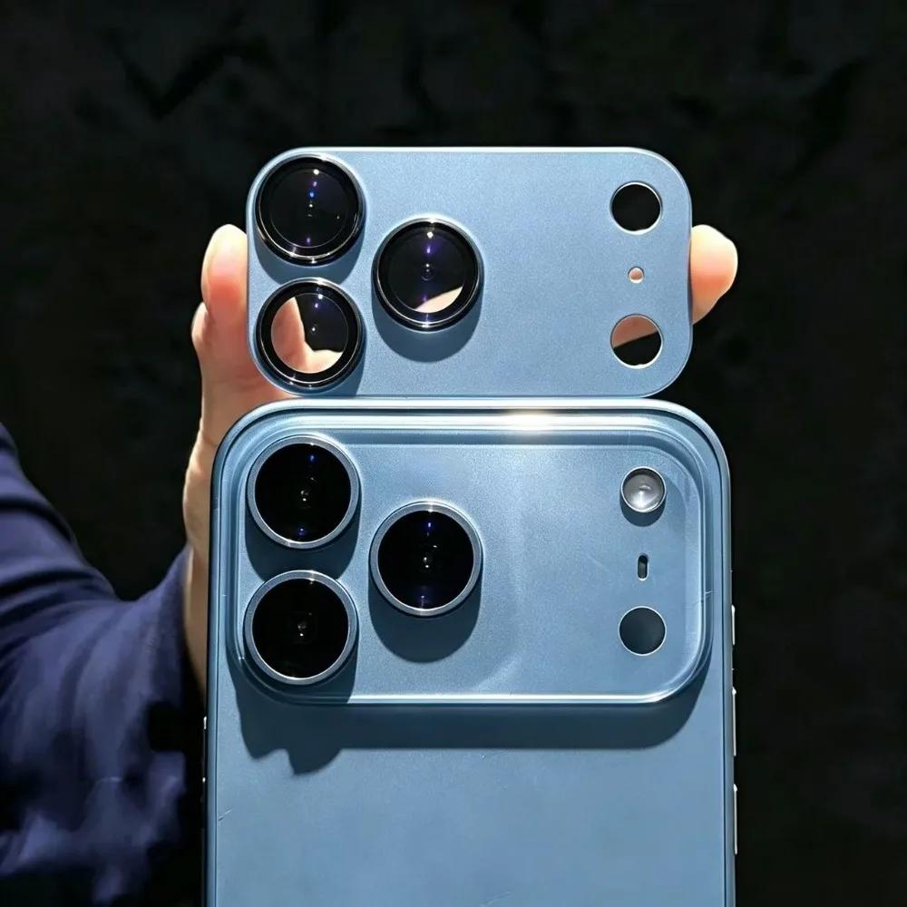 NEW Color Aluminum Alloy Lens Protector Case for IPhone 18 17 Pro Max 9H Shockproof Hard Tempered Glass Camera Screen Full Protective Cover Capa