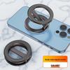 Double Head Magnetic Car Phone Mount - Dual-Sided Metal Stand for Streaming & Navigation