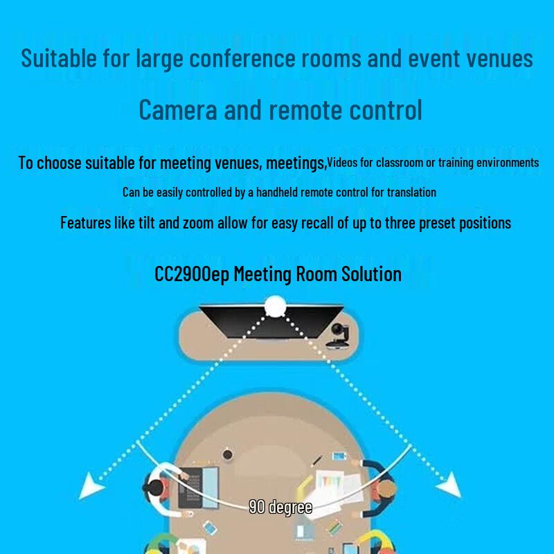 Logitech CC2900EP 4K HD Conference Camera with Remote