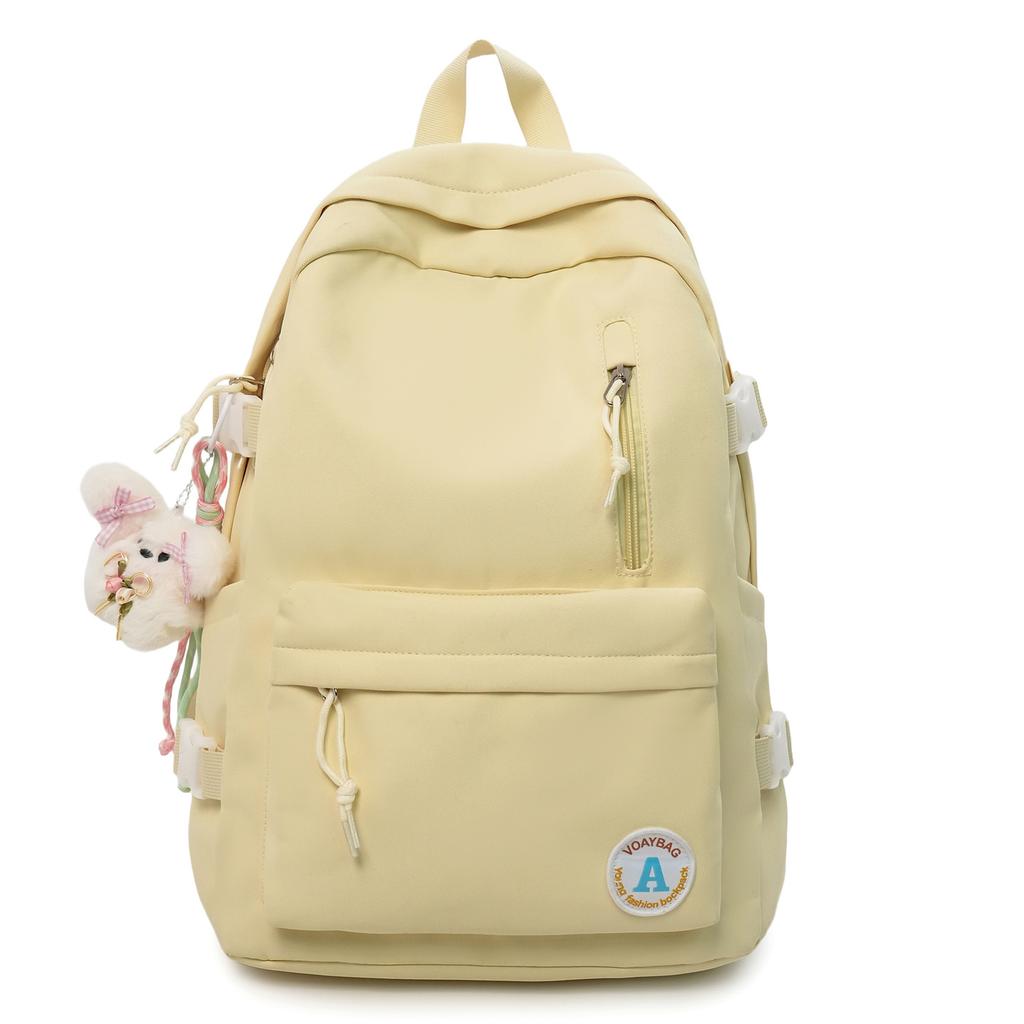 Schoolbag New College Style School Bag Girls Korean Ins High Value Candy Color School Bag Junior High School Student Lightweight Backpack
