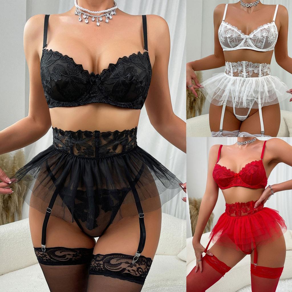 Women's Sleepwear  Spaghetti Strap Dress  Transparent Sexy Nightgowns Lace Slip Pajamas  Sexy Set Lingerie