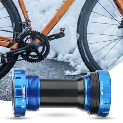 BB52 Kullanışlı İnce İşçilik Alüminyum Alaşımlı Bisiklet Alt Braket 24mm Delik Çapı MTB