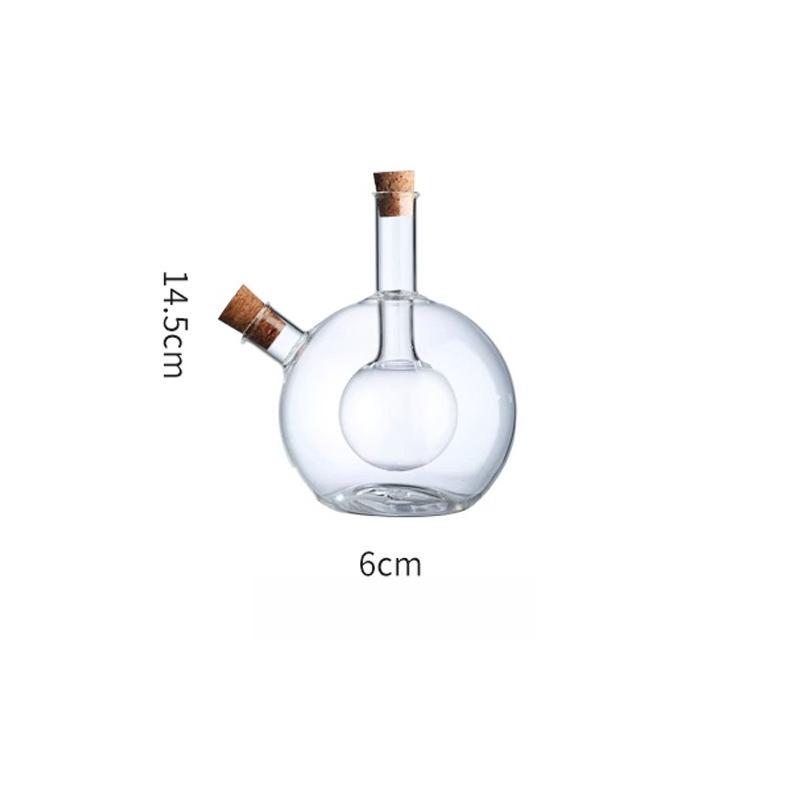 

Doublel Two-in-one Glass Oil Pot Soy Sauce Bottle Seasoning Vinegar Seal Storage Tools Household Kitchen Gadget Sets