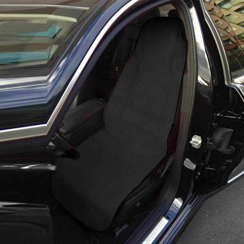 Non-slip Breathable Front Rear Chair Cover Car Universal Seat Towel Cover Adjustable Waterproof Protector Elastic Strap