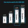 Radiator Heat Sink M.2 NVME NGFF SSD 2280 Solid Radiator Solid Passive Cooling HeatSink Aluminum Vest Heat Cooler