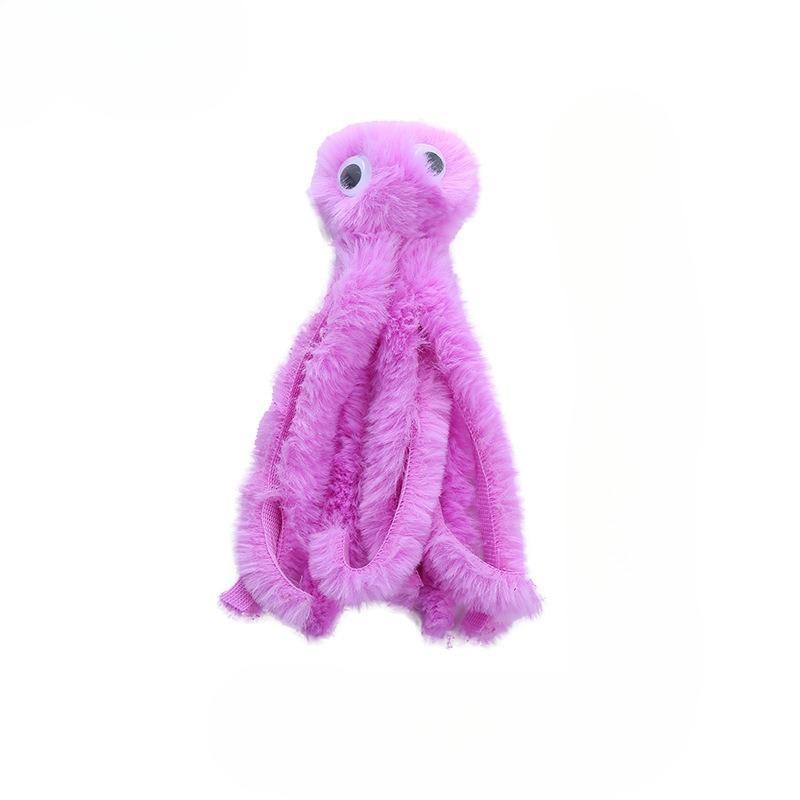 

1Pc Cat Toy Cute Octopus Plush Toy Bite Resistant Teeth Interactive Play Pet Supplies Cat Dog Toys Octopus