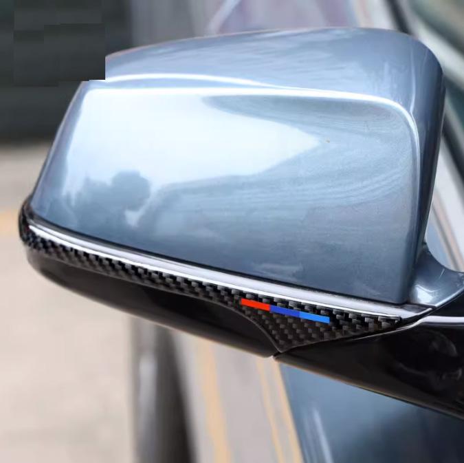 Osłona lusterka wstecznego z włókna węglowego dla BMW serii 123, GT, serii 5, X1, X3, X4, X5, X6 - Pasek dekoracyjny chroniący przed kolizjami i zarysowaniami