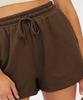 Grenzüberschreitende unabhängige Station Amazon Mode Damen Sportshorts lässig locker Sommer mittlere und hohe Taille einfarbige Shorts Damen
