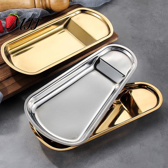 Modern Buffet Utensil Tray Stainless Steel Tray, Serving Spoon Holder with Food Tongs Kitchen for Stove Rack, Plate Rest Bread Cake, Counter
