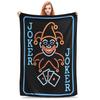 Balatro Playing Card Jocker Lusty Joker  Blanket Flannel Multi-Function Soft Throw Blankets For Home Bedroom Plush Thin Quilt