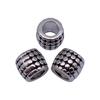 Vintage Floral Pattern Cylinder Beads Antique Style Large Hole Spacers For DIY