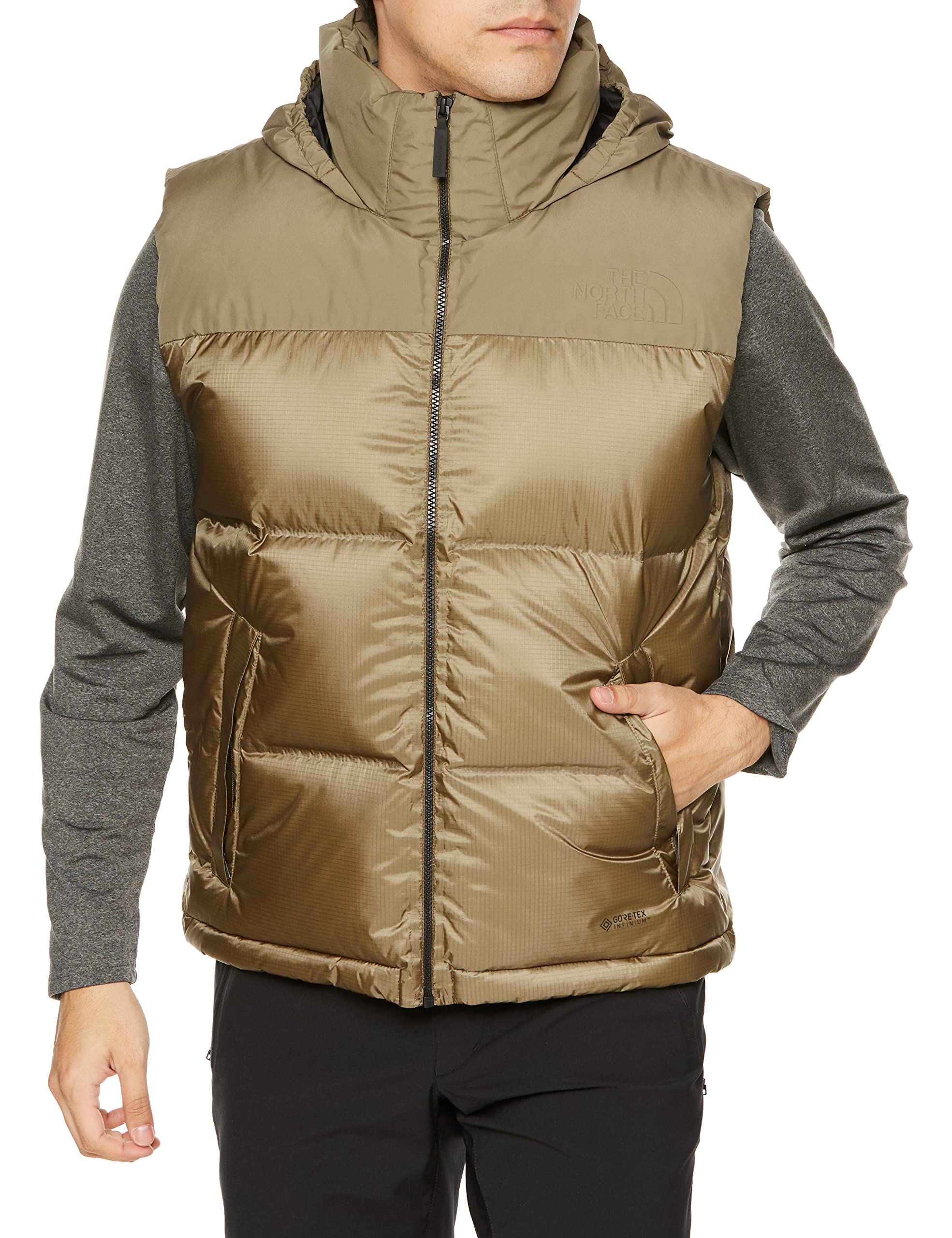 

North Nupsi Vest ND92261 Waterproof Cold Protection Lightweight Walnut L [The Face] Gore-Tex Men s
