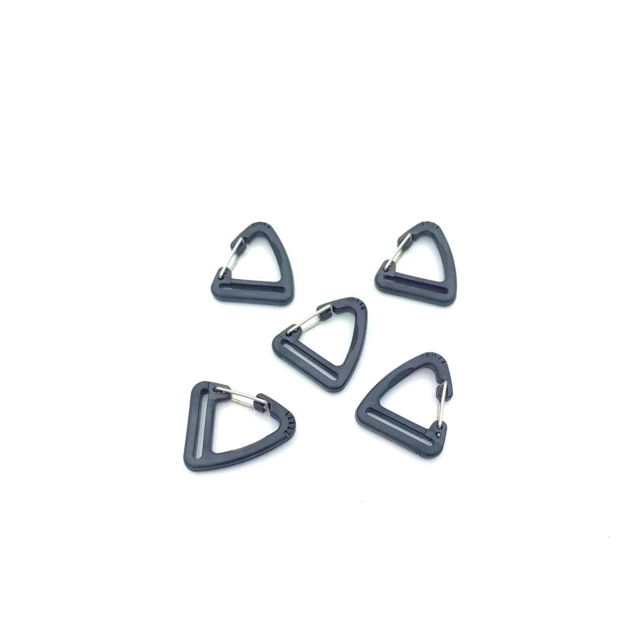 Outdoor Tactical Nylon Triangle Buckle Carabiner Key Ring