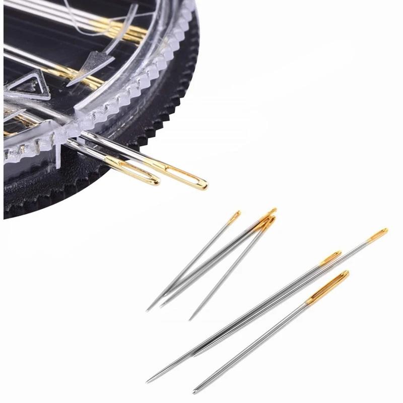 30 Stück Handnähnadeln mit Box, Stickerei, Ausbessern, Basteln, Quilt, Nähen, Nähen, Kleidung, Nadeln, Nähzubehör