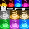 Dimmerable 220V COB Strip Red/I Blue/Pink/Yellow/Green/Pink/White 3000K 4000K 6000K Waterproof Flexible Ribbon LED Neon Light