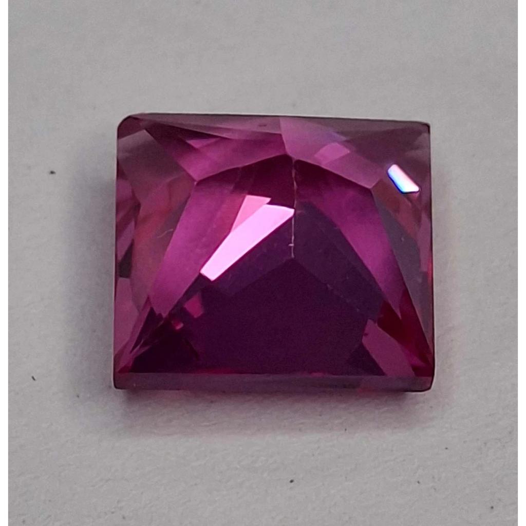 7-9 Ct Natural Pink Sapphire Shape Princess Cut Beautiful Certified Gemstone