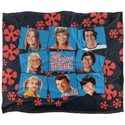 The Brady Bunch Silky Squares Supersoft Blanket