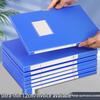 Set of 10 Ultra-Thin Blue Plastic Archive Boxes (1.2cm/2cm) for Office Document Storage