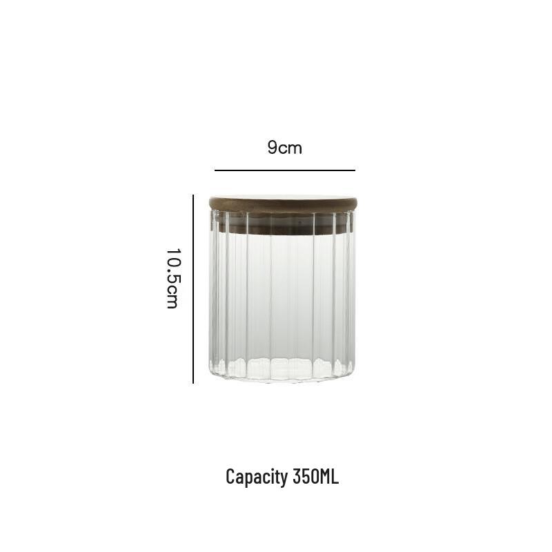 High Borosilicate Glass Storage Jars with Bamboo Lids