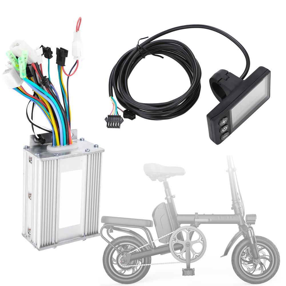 Waterproof LCD Display Panel Electric Bicycle E Bike Scooter Brushless Controller Kit(450W24V )