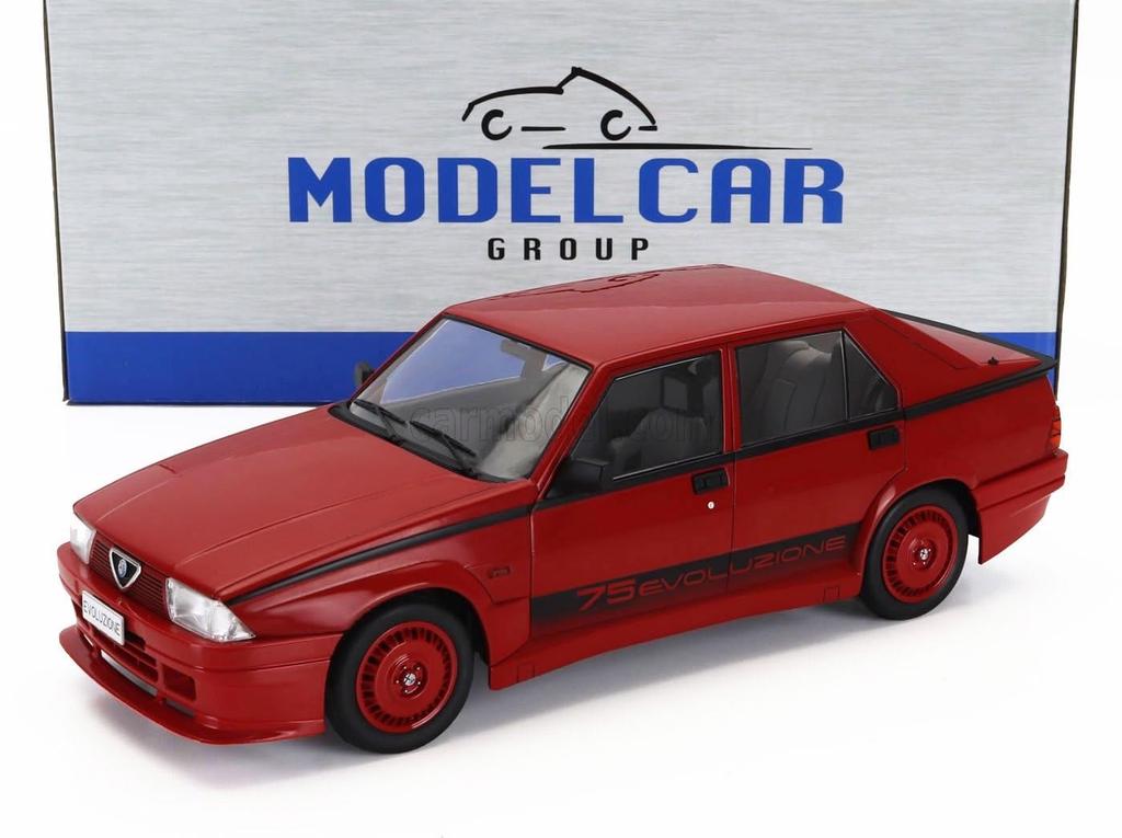 Miniature Car 1/18 Alfa Romeo 75 MCG 1/18 75 TURBO EVOLUZIONE 1987 RED MCG18428