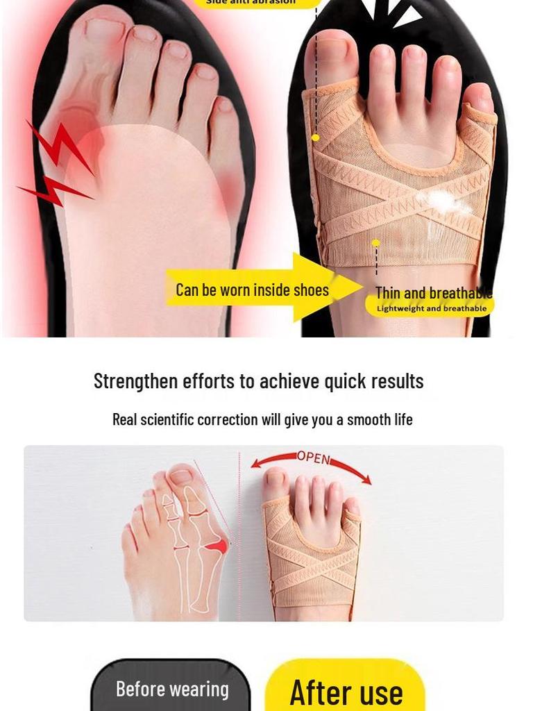 Cross-Border Bunion Corrector Socks with Two-Toe Separator