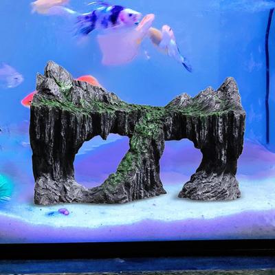 Aquarium Rock Cave for Fish Tank Decoration And Betta Habitat