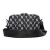 New MLB Monogram Collection Polyester Combo Bag Camera Bag Shoulder Bag Crossbody Bag Mini Unisex Black 3ACRS012N-50BKS