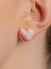 Cerabonito Marbling Heart Earrings (Rp)