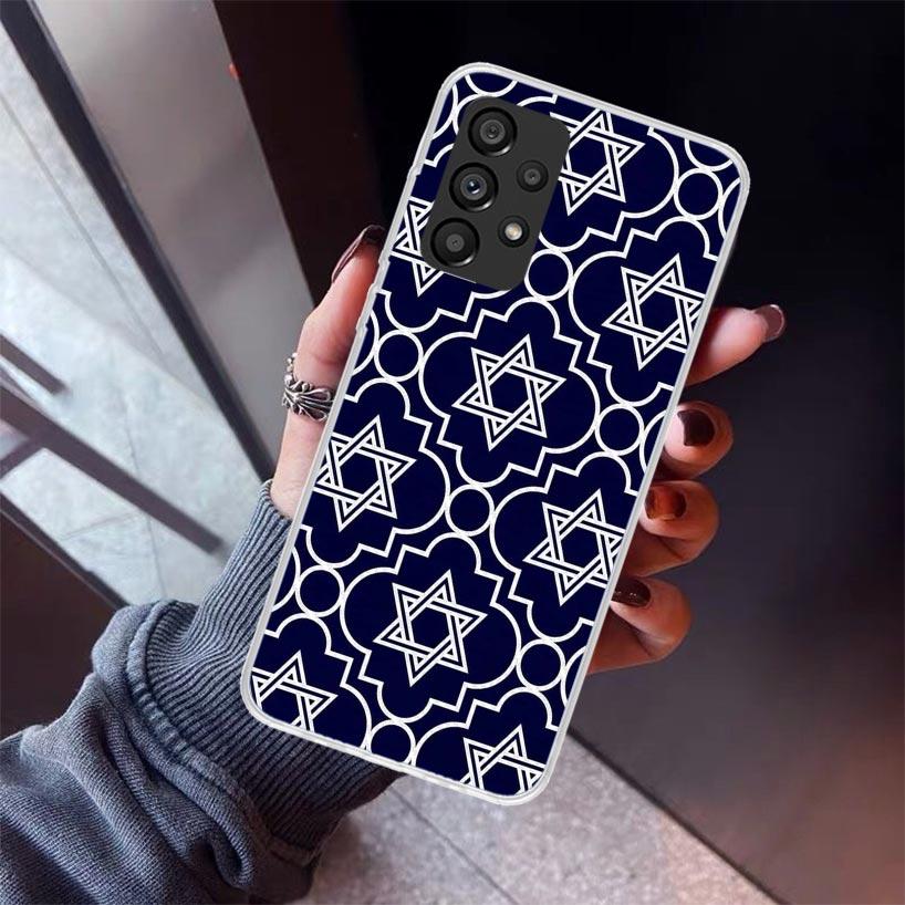 David Jewish Star Symbol Phone Case For Samsung Galaxy A12 A52S A42 A32 A22 A51 A50 Note 20 Ultra 10 S10 Plus A71 A70 A31 A30 A1