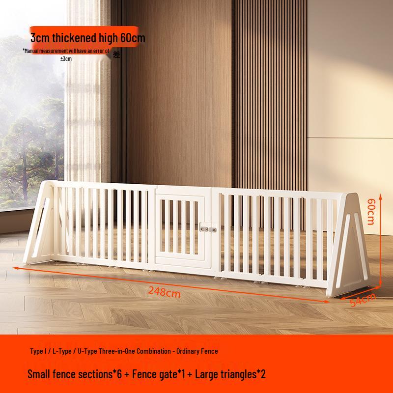 60CM High Transparent Indoor Dog Fence - Flexible Barrier for Small Pets
