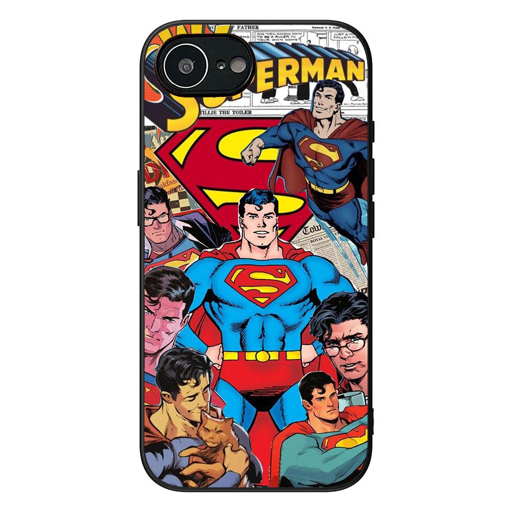 

Soft Phone Cover for Apple iPhone 17 16 14 15 Pro Max Plus 15+ 16E XR ProMax Air Case S-Supermans DC Movie Super man Casing iPhone 14