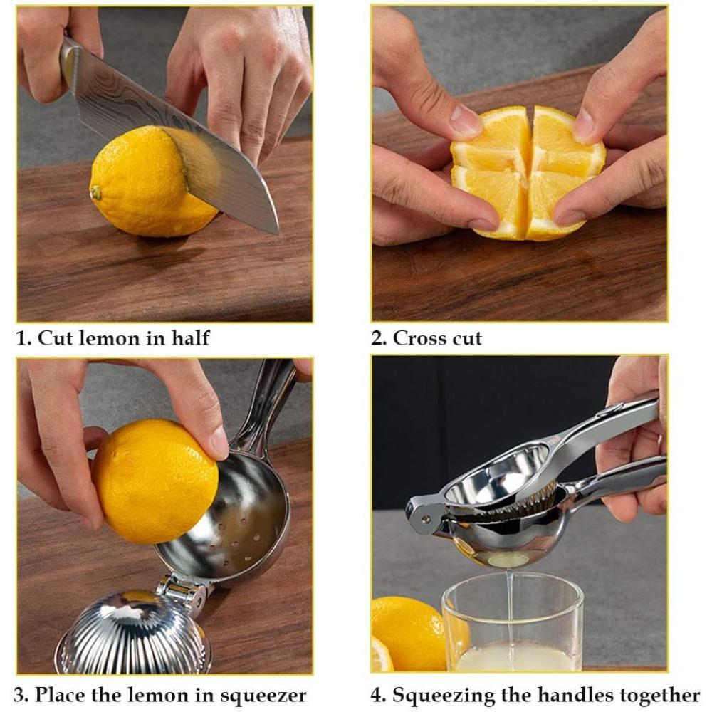 Stainless Steel Lemon Juicer Manual Citrus Juicer | Corrosion-resistant Dishwasher-safe Citrus Squeezer |for Lemons Limes More