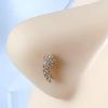 High-End Copper Moon & Flower Nose Ring - Women's Fresh Sweet Style