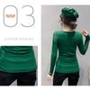 Women's New Fashion V-Neck Cross T-shirt Solid Color Long Sleeves Top Spring Autumn Mesh Bottoming Shirt S-4XL
