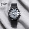 Precise Quartz Watch Men Hollow Round Dial Vintage Casual Formal