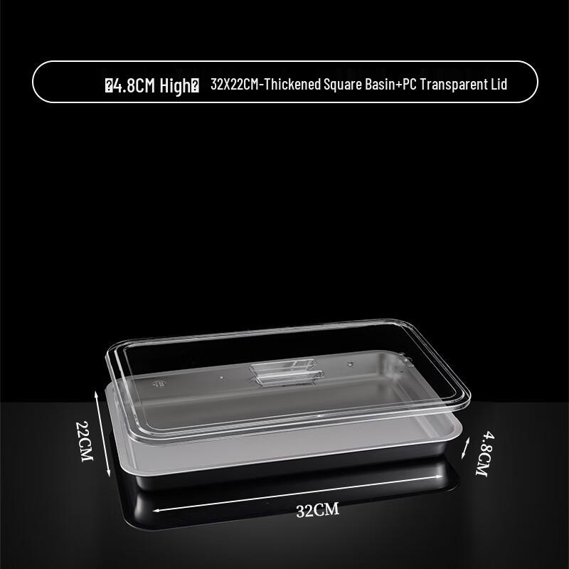 304 Stainless Steel Rectangular Serving Tray