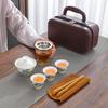 Mutton-Fat Jade Porcelain Travel Tea Set