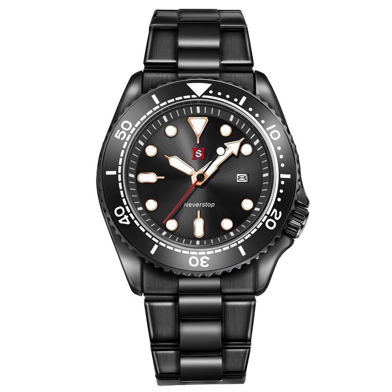 Top Marke Mode Klassische Business Herrenuhr Quarz Uhr Herren Leuchtender Kalender Stahlbanduhr Studentenuhr